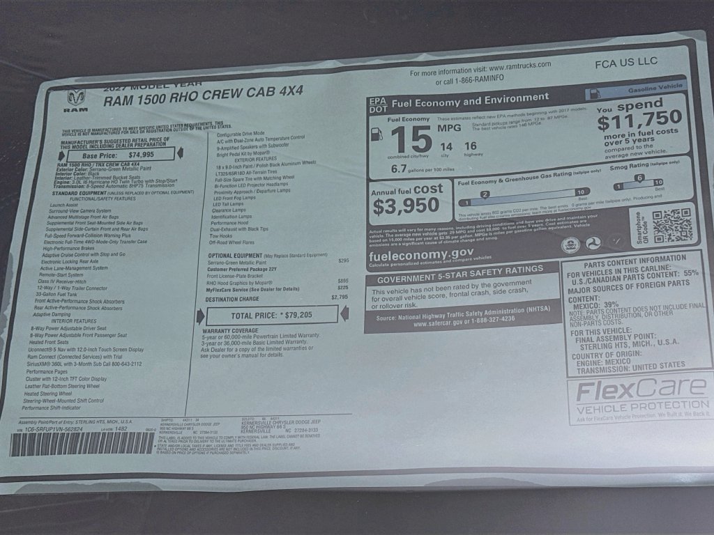 New 2027 RAM 1500 RHO AWD/4WD image 20