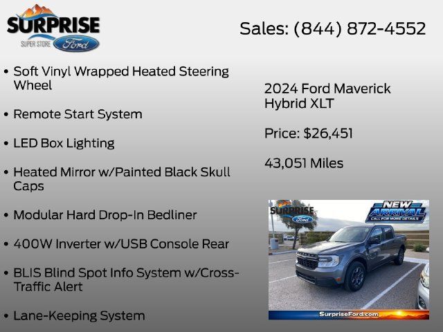 Used 2024 Ford Maverick XLT w/ XLT Luxury Package FWD image 16