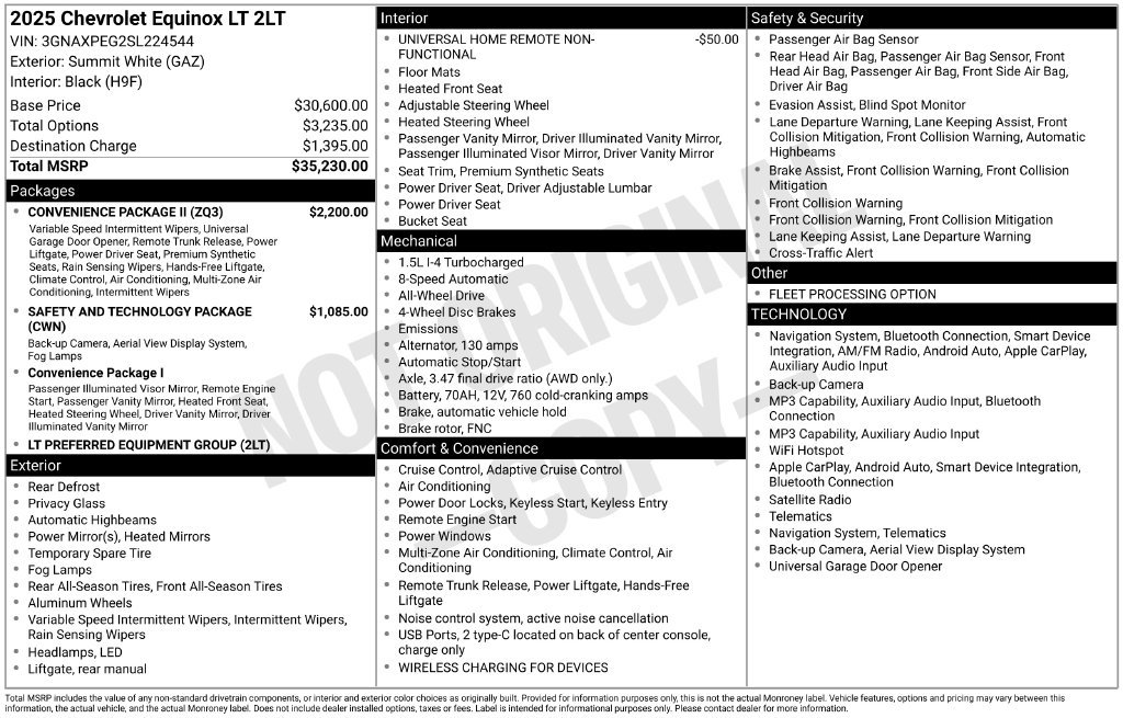 Used 2025 Chevrolet Equinox LT w/ Convenience Package II AWD/4WD image 27