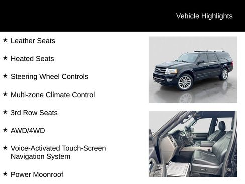 Used 2017 Ford Expedition EL Limited w/ Equipment Group 301A AWD/4WD image 11