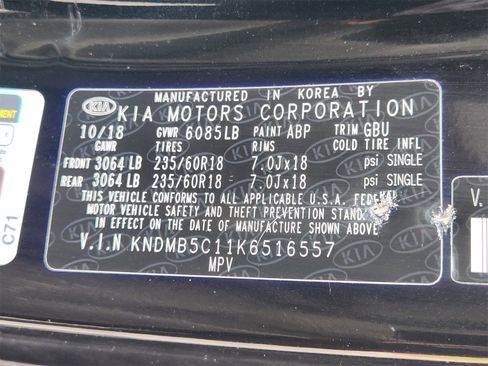 Used 2019 Kia Sedona EX image 31