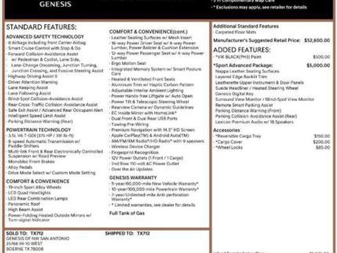 Used 2022 Genesis GV70 3.5T Sport w/ Sport Advanced Package image 4