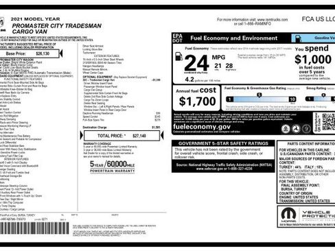 Used 2021 RAM ProMaster City Tradesman FWD image 3