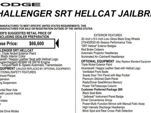 Used 2023 Dodge Challenger SRT Hellcat w/ Driver Convenience Group RWD image 20
