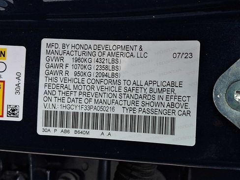 Used 2023 Honda Accord EX image 28