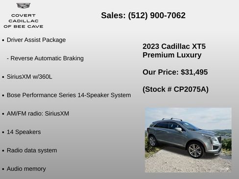 Used 2023 Cadillac XT5 Premium Luxury w/ Technology Package image 24