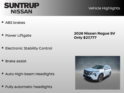 Certified 2026 Nissan Rogue SV AWD/4WD image 45