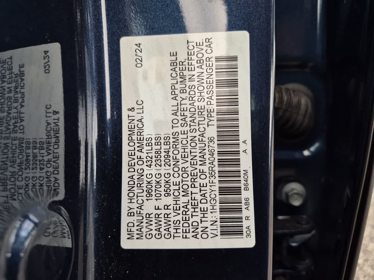 Used 2024 Honda Accord EX image 35