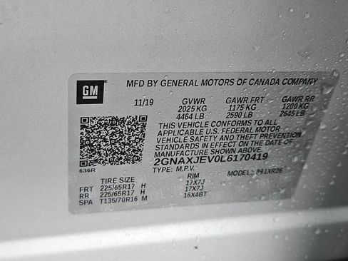 Used 2020 Chevrolet Equinox LT w/ LPO, Floor Liner Package image 34