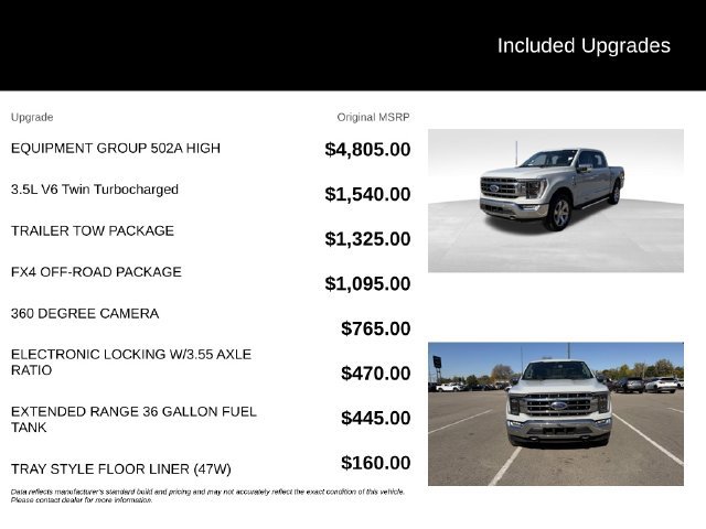 Used 2023 Ford F150 Lariat w/ Equipment Group 502A High AWD/4WD image 8