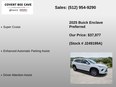 Used 2025 Buick Enclave Preferred w/ Super Cruise Package FWD image 12