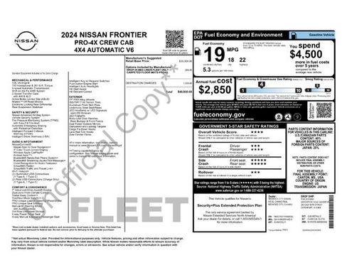 Used 2024 Nissan Frontier PRO-4X AWD/4WD image 34