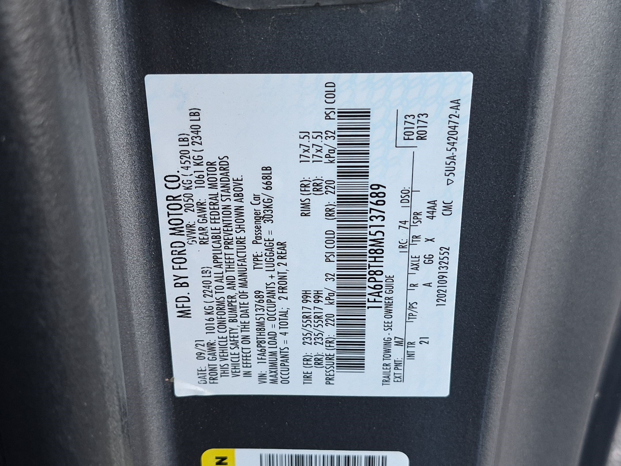 Used 2021 Ford Mustang Coupe RWD image 35