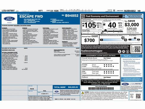 Used 2022 Ford Escape SEL w/ Technology Package image 2