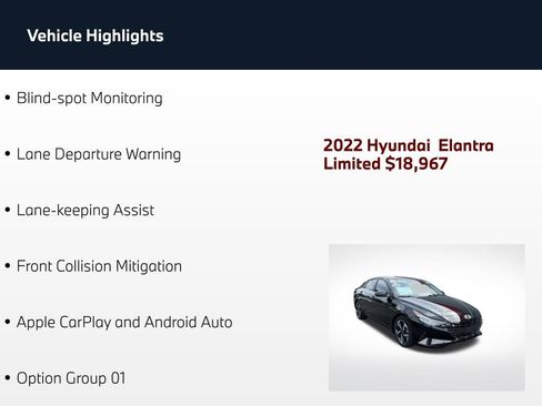 Used 2022 Hyundai Elantra Limited FWD image 4