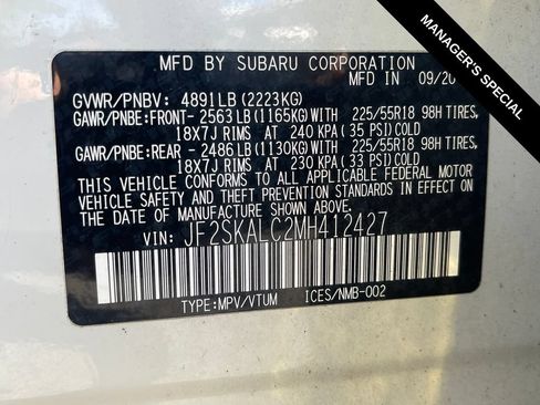 Used 2021 Subaru Forester Sport w/ Popular Package #2 AWD/4WD image 28