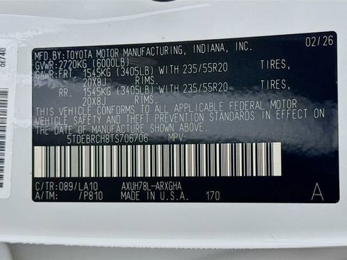 New 2026 Toyota Highlander Platinum image 17