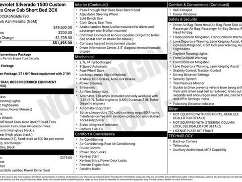 Used 2022 Chevrolet Silverado 1500 Custom Trail Boss image 11