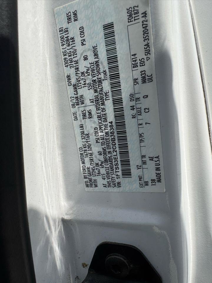 Used 2012 Ford E-350 and Econoline 350 Extended Super Duty w/ Insulation Pkg RWD image 27