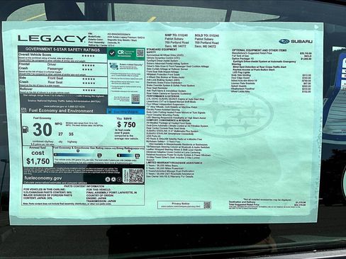 New 2025 Subaru Legacy Premium image 14