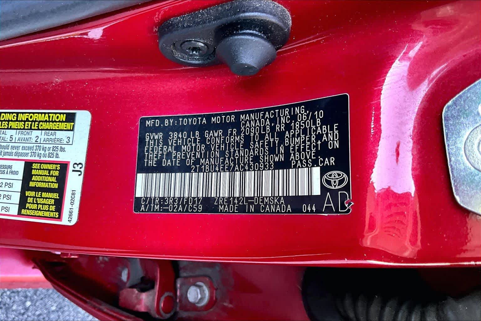 Used 2010 Toyota Corolla S FWD image 32