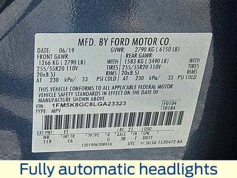Used 2020 Ford Explorer ST w/ Premium Technology Package AWD/4WD image 40