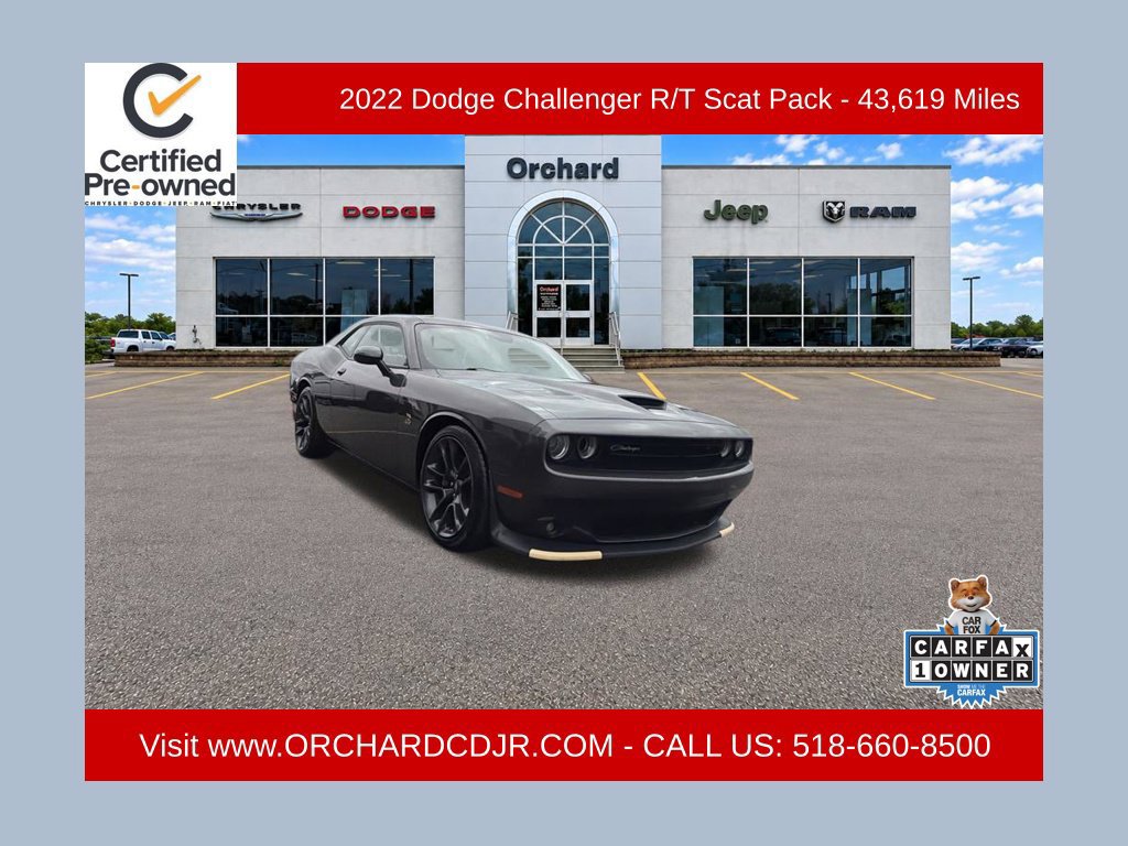 Used 2022 Dodge Challenger R/T Scat Pack w/ Plus Package RWD 360° Tour
