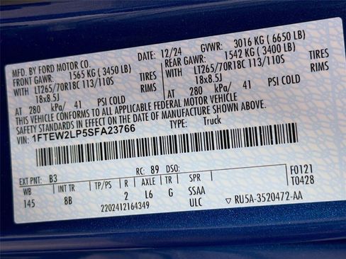 Used 2025 Ford F150 STX w/ Equipment Group 201A FX4 AWD/4WD image 40