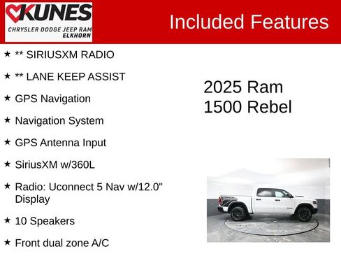Used 2025 RAM 1500 Rebel w/ Rebel Level 1 Equipment Group image 3