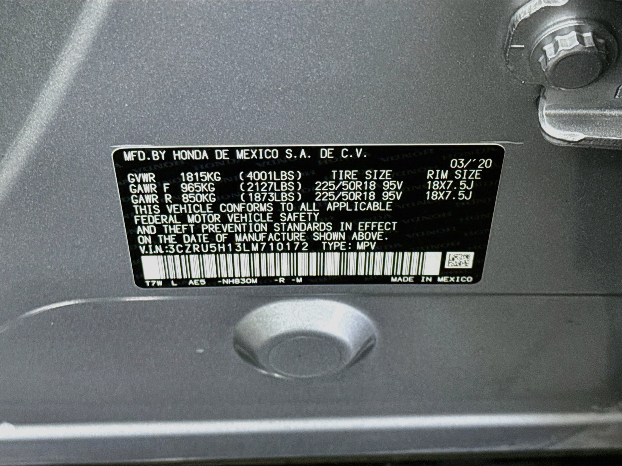 Used 2020 Honda HR-V Sport image 12