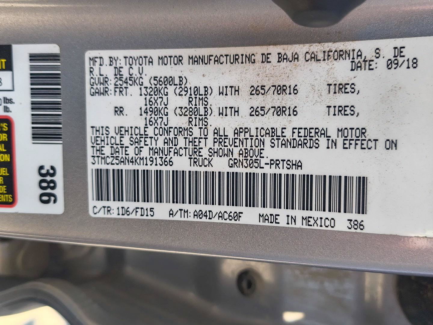 Used 2019 Toyota Tacoma TRD Off-Road AWD/4WD image 21