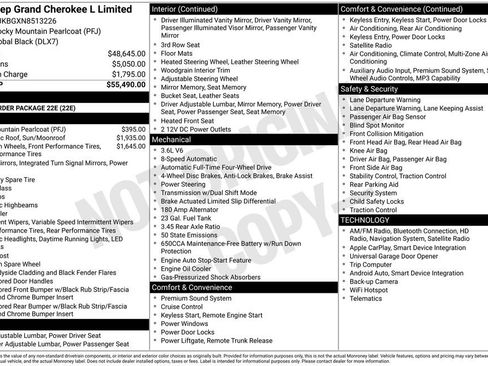 Used 2022 Jeep Grand Cherokee L Limited image 2