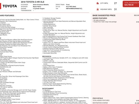 Used 2018 Toyota C-HR XLE image 4