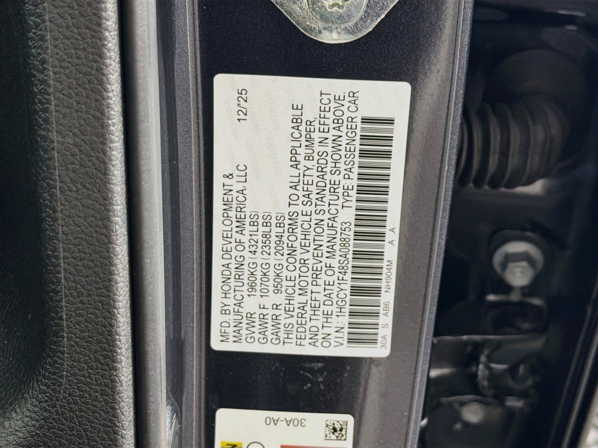 Used 2025 Honda Accord SE image 12
