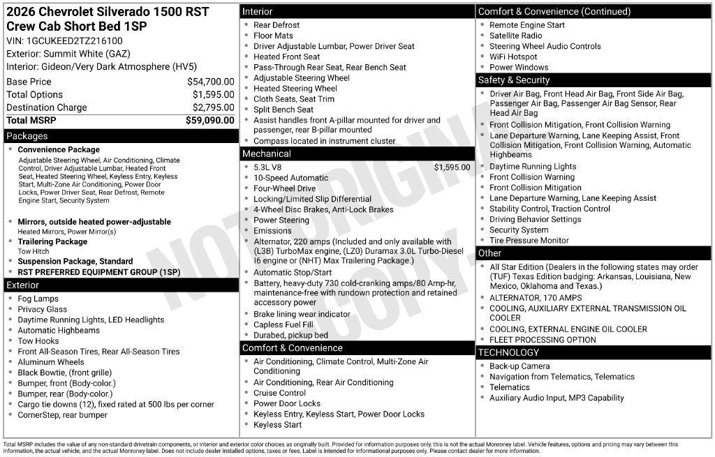 Used 2026 Chevrolet Silverado 1500 RST AWD/4WD image 3
