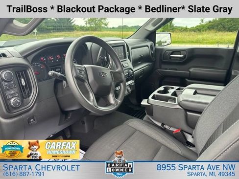Certified 2024 Chevrolet Silverado 1500 Custom Trail Boss w/ Turbomax Blackout Package AWD/4WD image 14