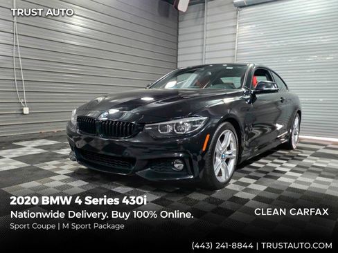 Used 2020 BMW 430i Coupe w/ M Sport Package image 1