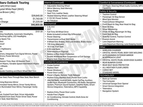 Used 2023 Subaru Outback Touring AWD/4WD image 6