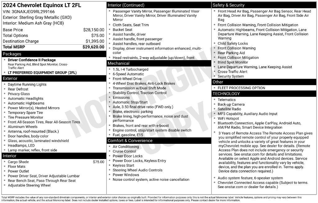 Used 2024 Chevrolet Equinox LT FWD image 36