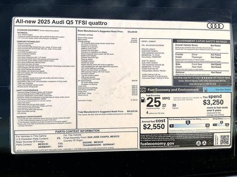 New 2025 Audi Q5 Prestige image 18