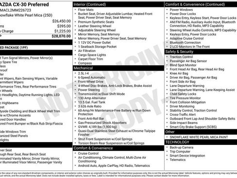 Certified 2021 MAZDA CX-30 FWD 2.5 S w/ Preferred Package image 3