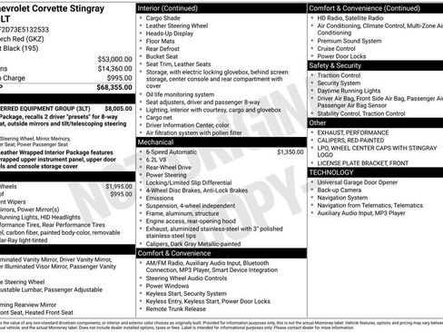 Certified 2014 Chevrolet Corvette Stingray Coupe w/ 3LT Preferred Equipment Group image 11