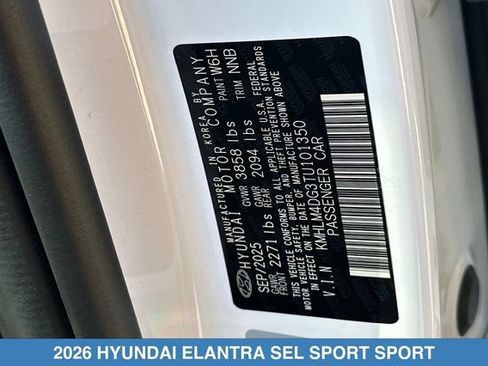 Used 2026 Hyundai Elantra Sport FWD image 30