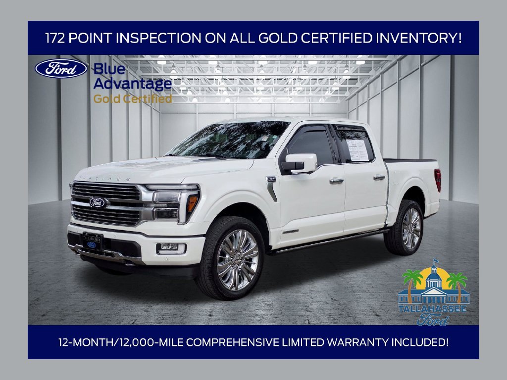 Certified 2024 Ford F150 Platinum w/ Equipment Group 703A Plus AWD/4WD 360° Tour