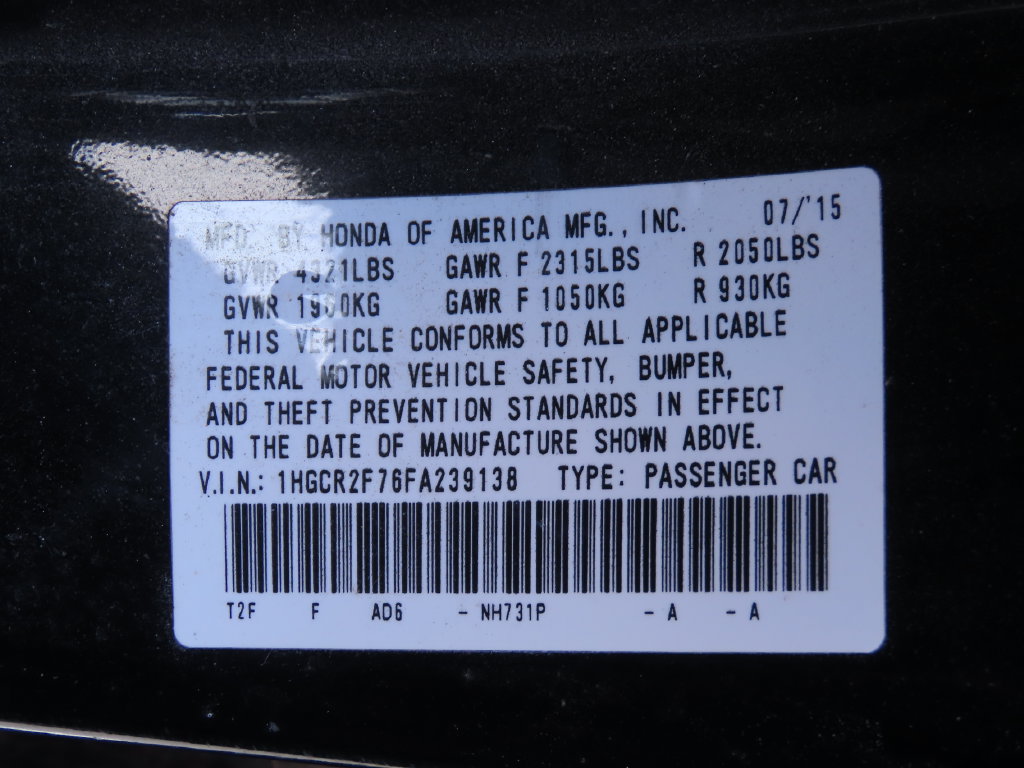 Used 2015 Honda Accord EX image 21