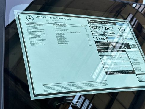 New 2026 Mercedes-Benz GLC 350e 4MATIC image 30