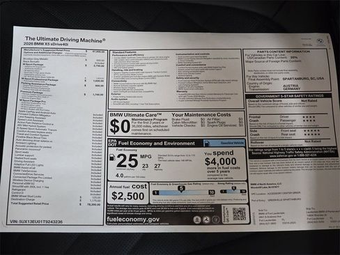 Used 2026 BMW X5 sDrive40i w/ M Sport Package RWD image 21