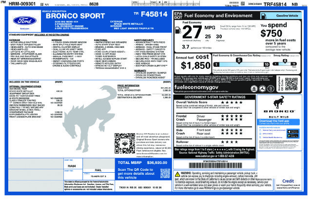 New 2026 Ford Bronco Sport Big Bend AWD/4WD image 17