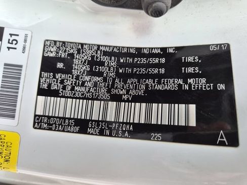 Used 2017 Toyota Sienna Limited Premium AWD/4WD image 25