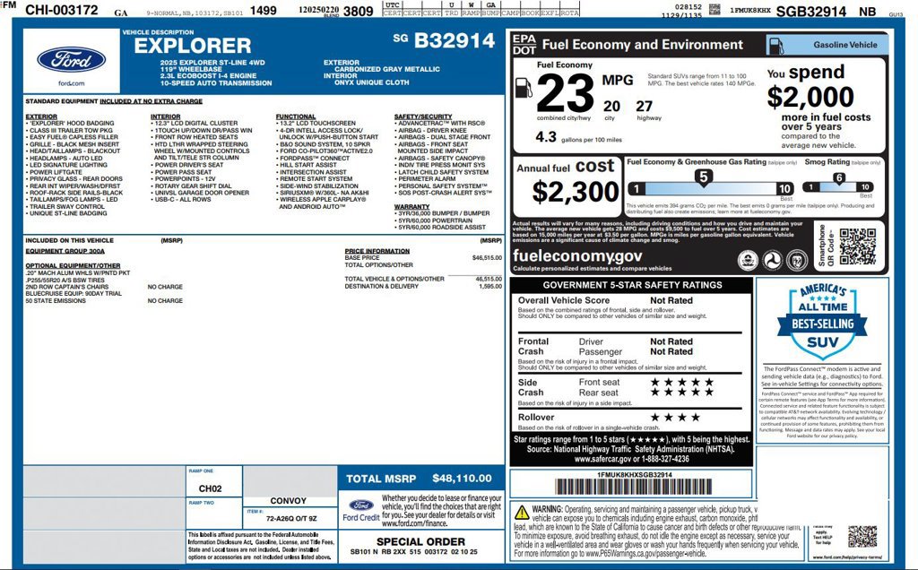 Used 2025 Ford Explorer ST-Line AWD/4WD image 4